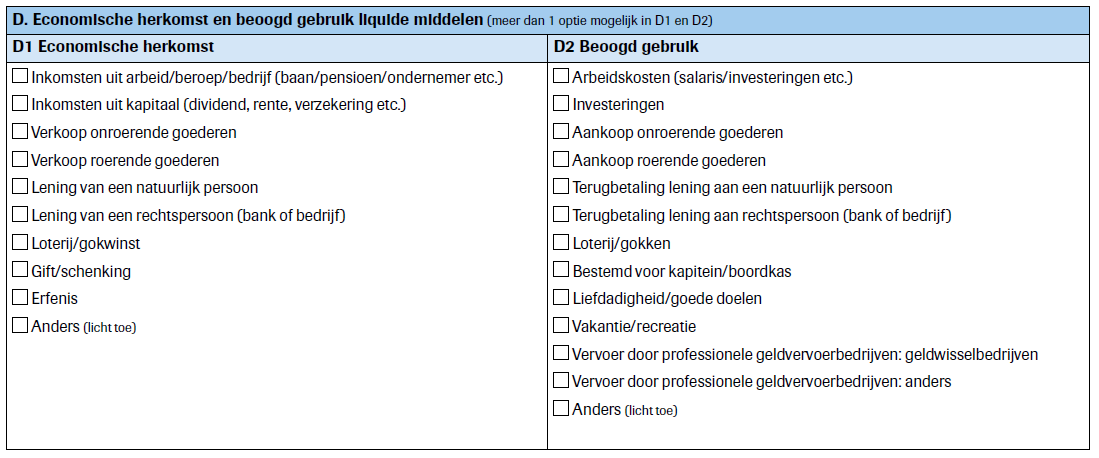 Voorbeeld van stuk uit aangifteformulier.