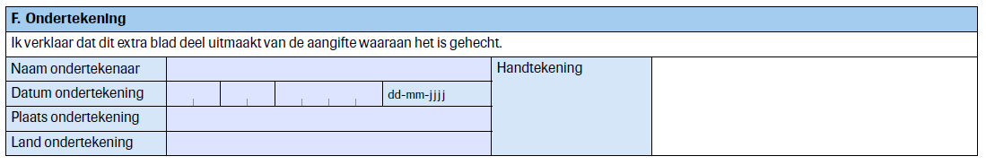 Voorbeeld van stuk uit aangifteformulier.