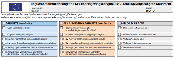 Voorbeeld registratieformulier.