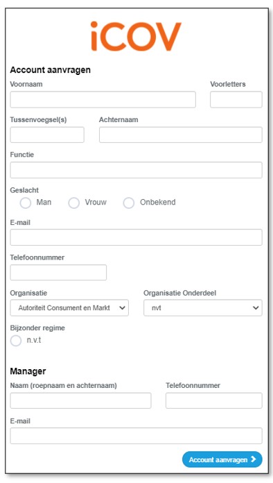 Plaatje aanvraag account