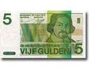 Bankbiljet: Vondel II
Coupure: 5
Datum tekening: 28 maart 1973
Datum uitgifte: 14 juni 1976
Buiten omloop gesteld: van 1 november 1994 tot 1 mei 1995
Laatste inleverdatum: 1 mei 2025