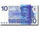 Bankbiljet: Frans Hals
Coupure: 10
Datum tekening: 25 april 1968
Datum uitgifte: 4 januari 1971
Buiten omloop gesteld: van 1 januari 2002 tot 28 januari 2002
Laatste inleverdatum: 1 januari 2032